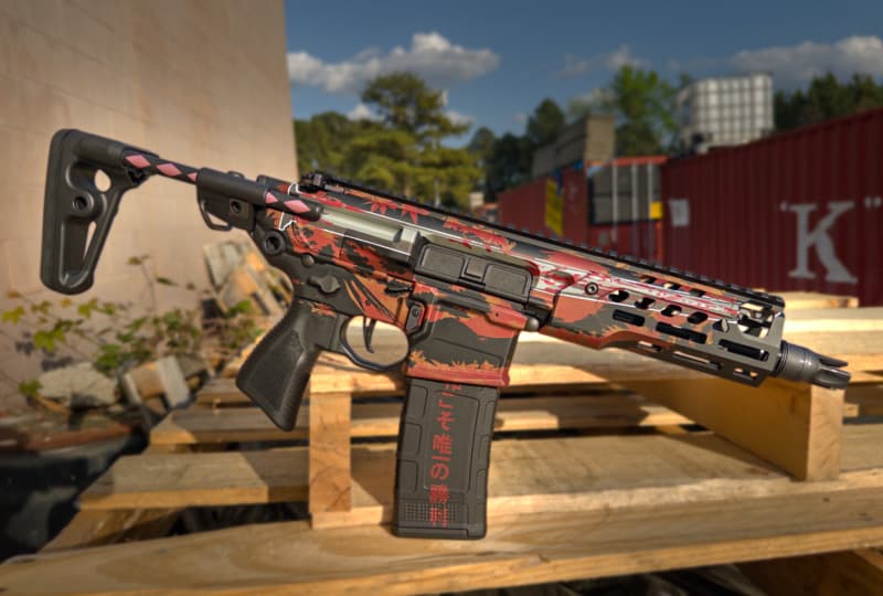 Cerakote project by Amendment Works Raleigh NC — Cerakote FX Cosmic Custom in FX-102 Cerakote FX Cosmic, H-297 Stormtrooper White, H-300 High Gloss Armor Clear